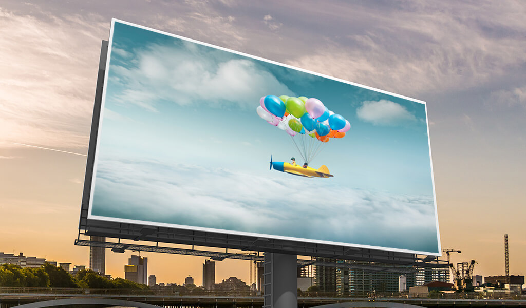Street advertising display screens